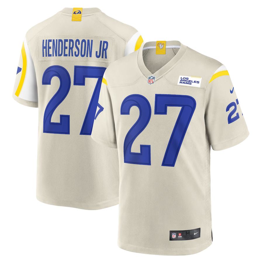 Men Los Angeles Rams #27 Darrell Henderson Jr. Nike Bone Player Game NFL Jersey->los angeles rams->NFL Jersey